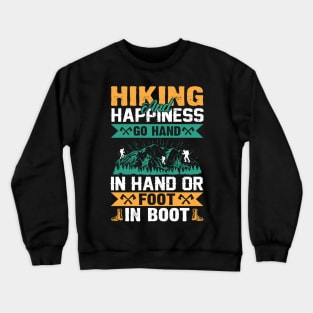 Hiking and Happiness Crewneck Sweatshirt